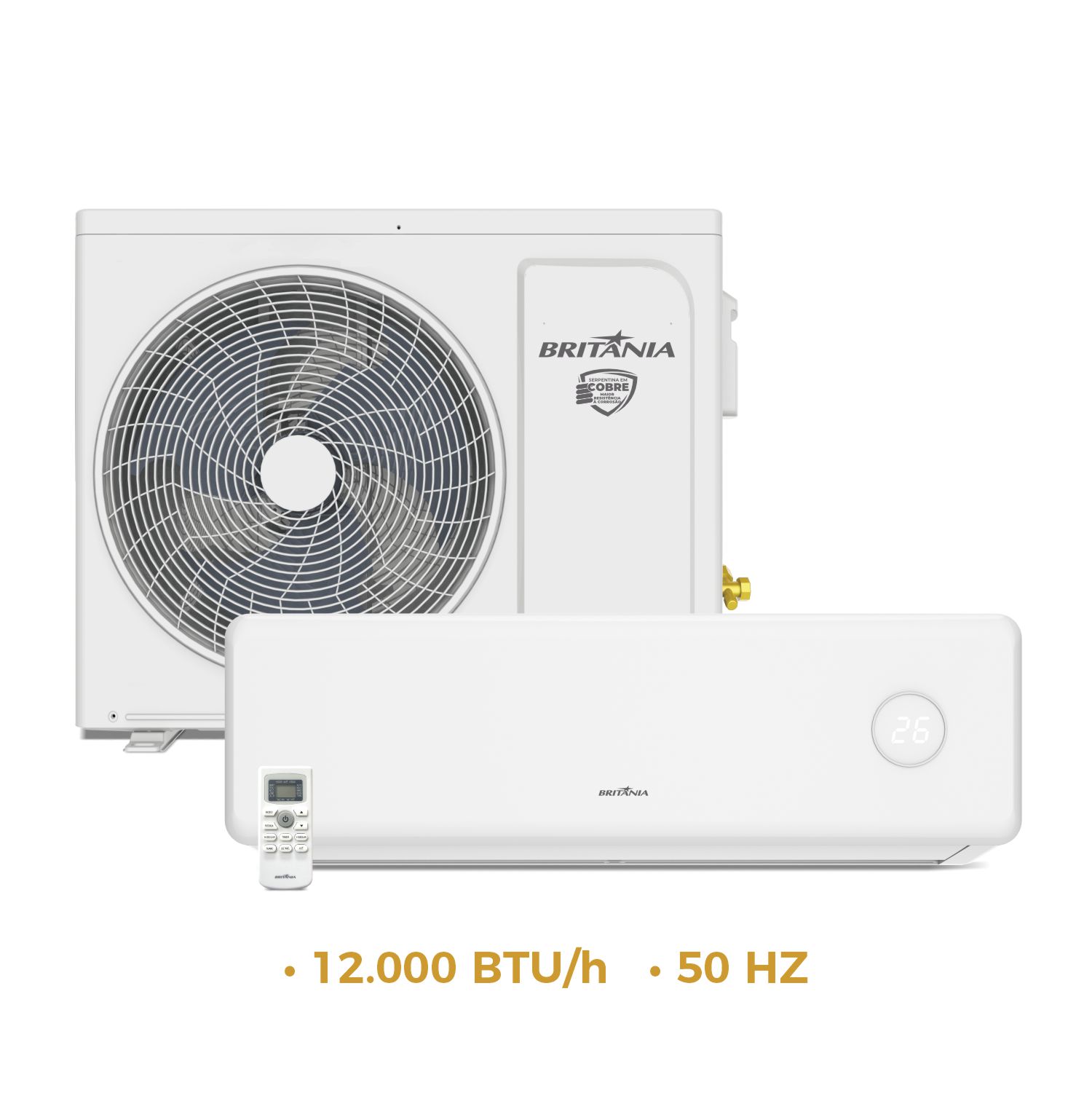 Aire Acondicionado Britania BAC12PYI 12.000 BTU Frío/Calor Gas R410A - 220V/50HZ
