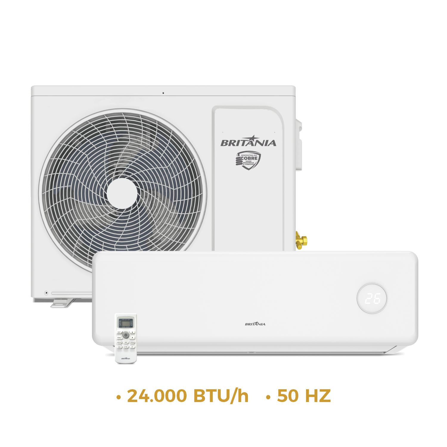 Aire Acondicionado Britania BAC24PYI 24.000 BTU Frío/Calor Gas R410A - 220V/50HZ